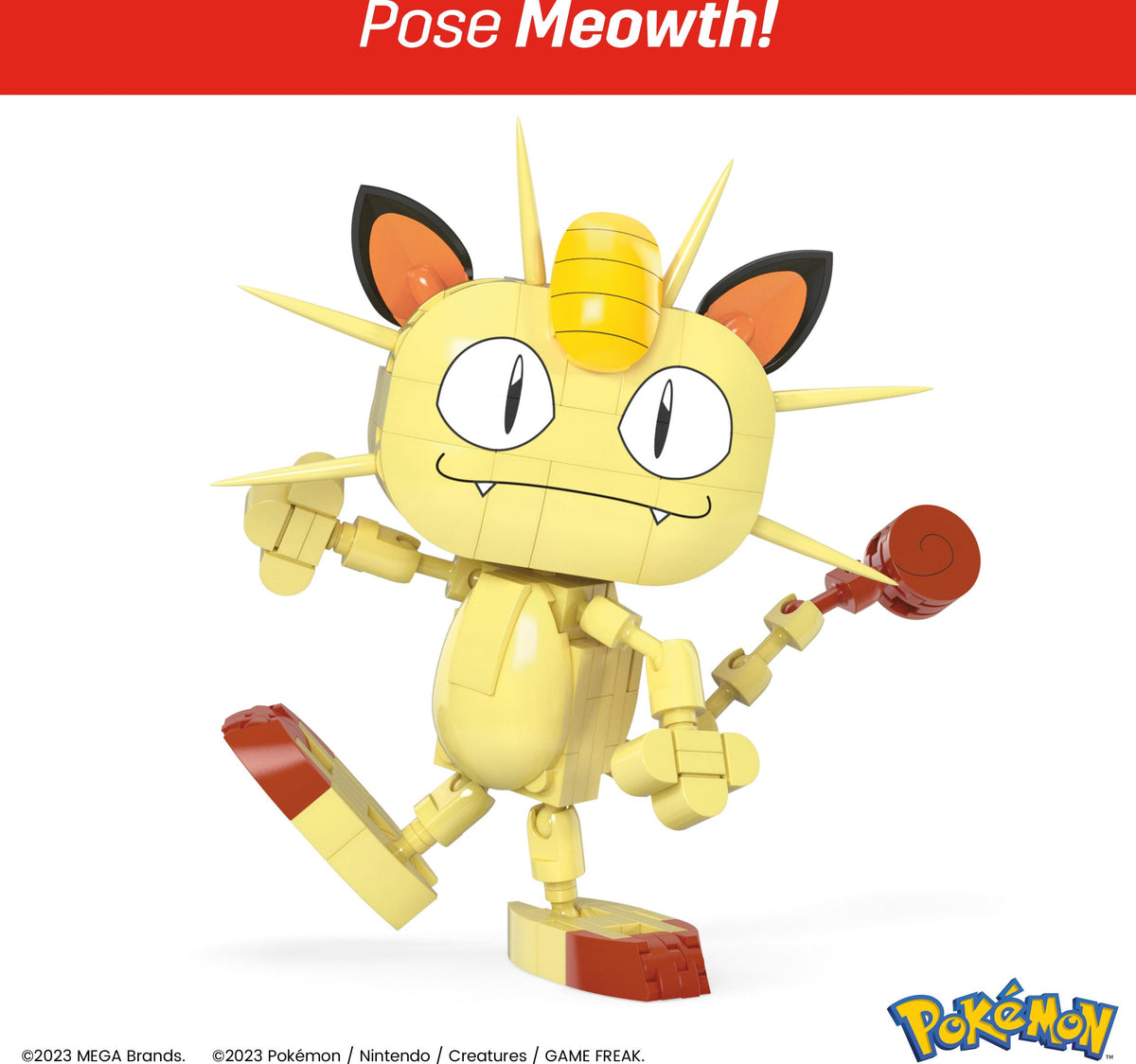 Mega Brands MEGA Pokémon Kanto figure posing options for versatile play.