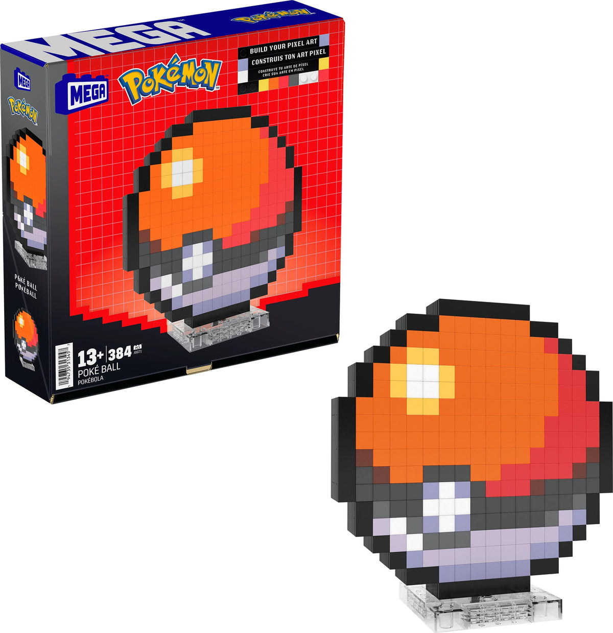 Mega Brands Pokémon poke ball 381 pieces ready for tactile build and display