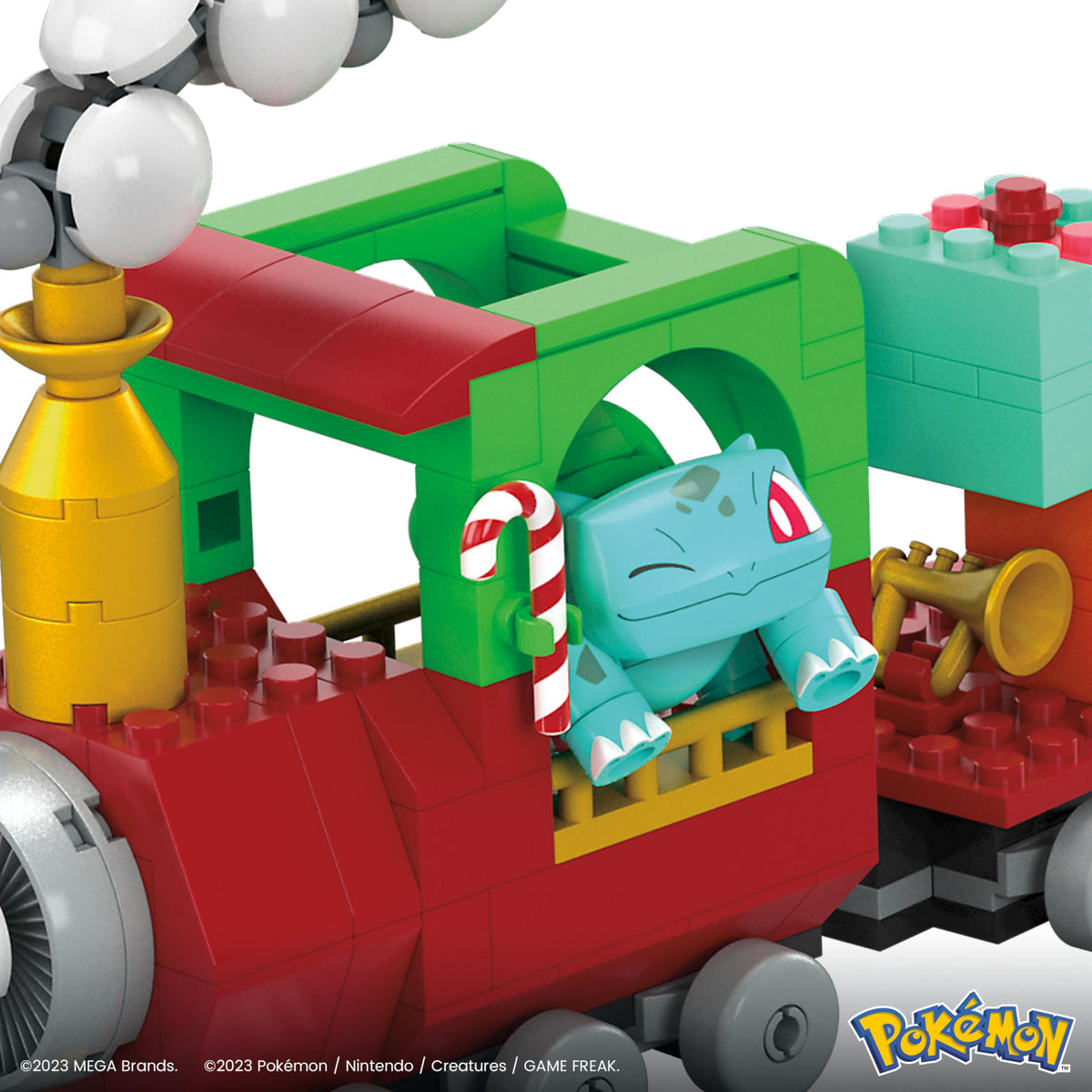 Mega Brands Pokemon Squirtle figure included for water-themed pretend play