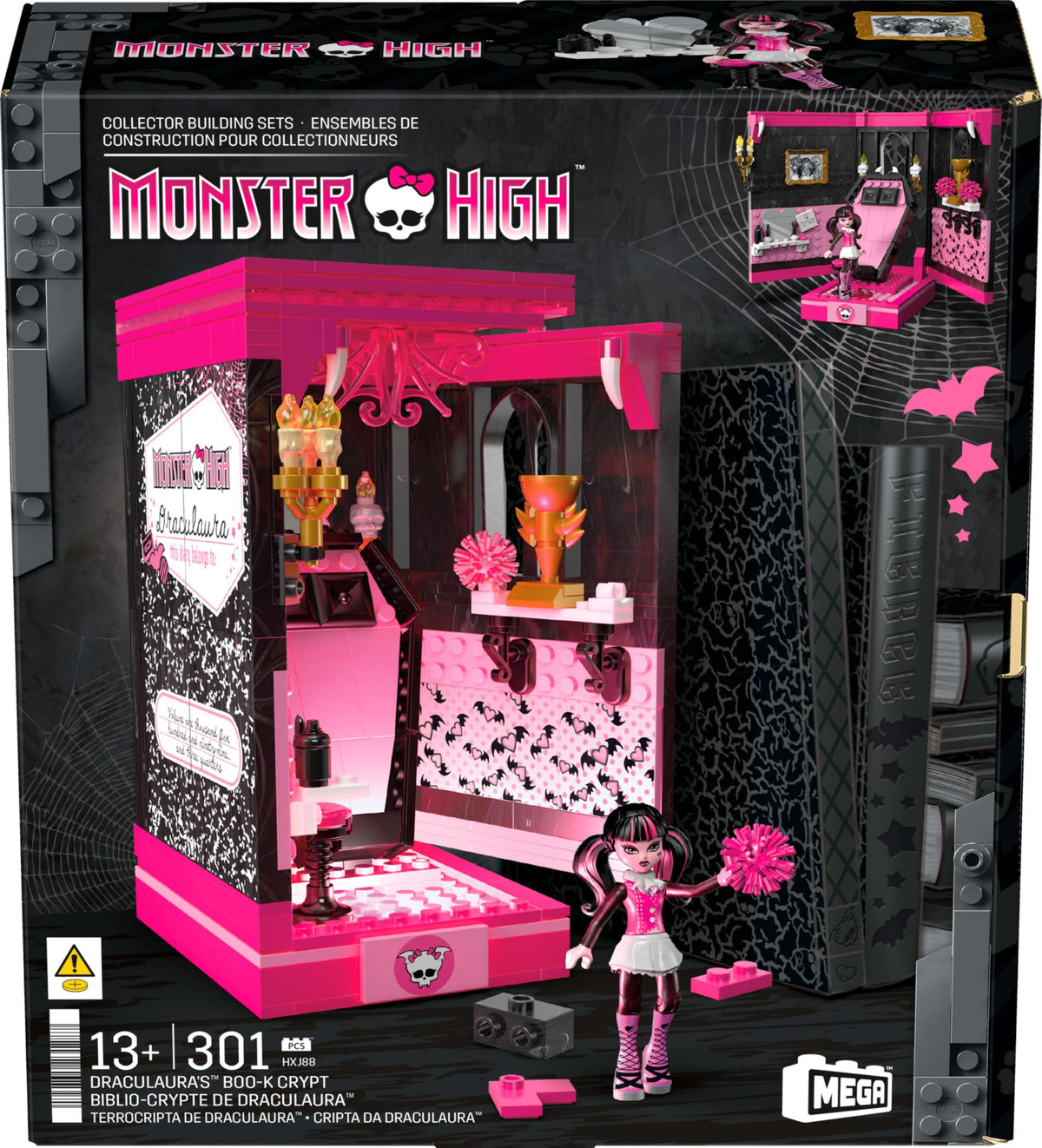 Mega Brands shelf-ready display diorama adds drama to collection.