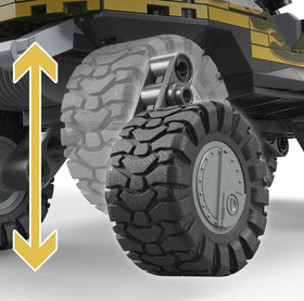 Spartan Douglas-042 figure with Mega Halo Warthog enables dynamic rescues