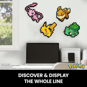 Mega Eevee desk base keeps display stable.