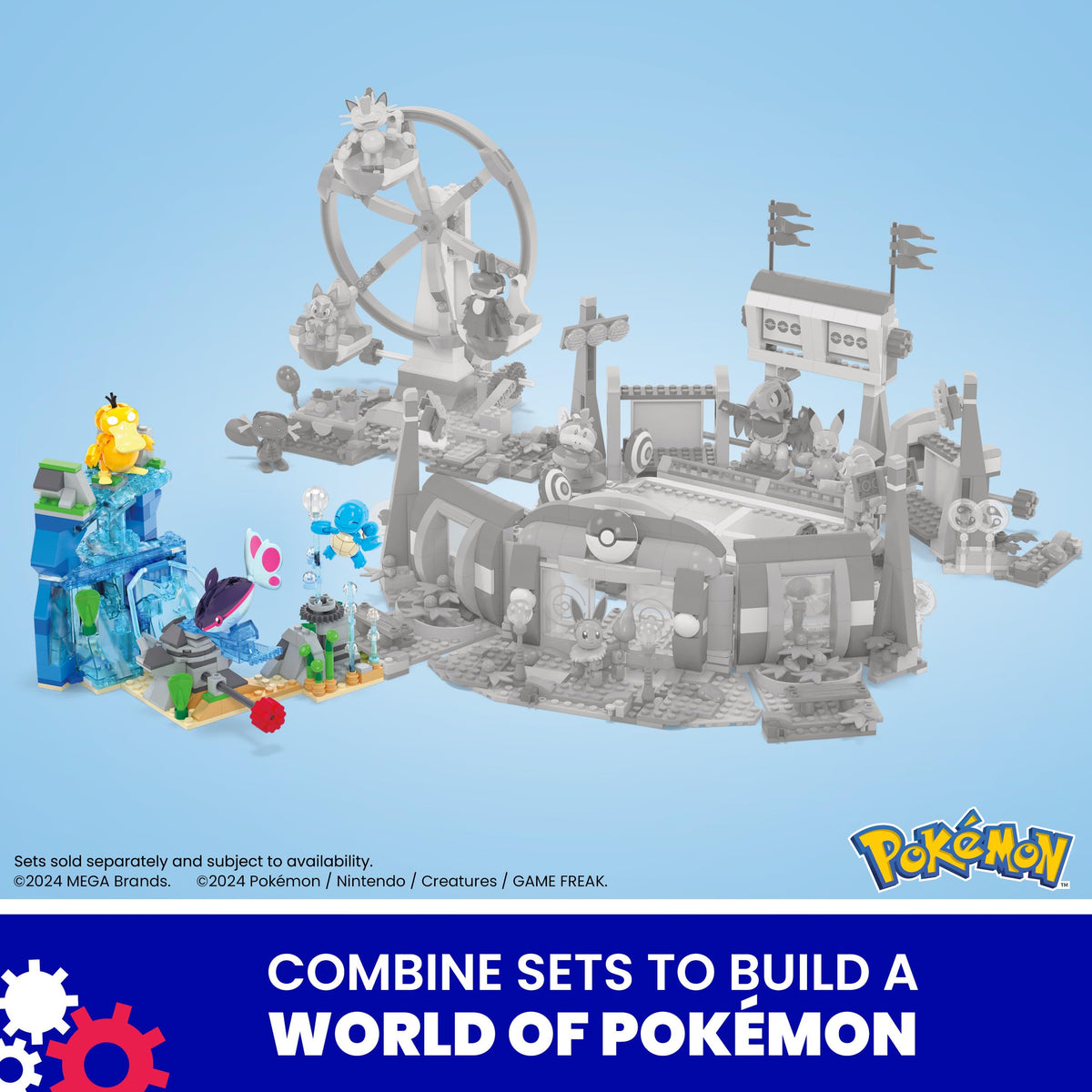 MEGA Pokémon Aquatic Adventure compatible with other MEGA sets.