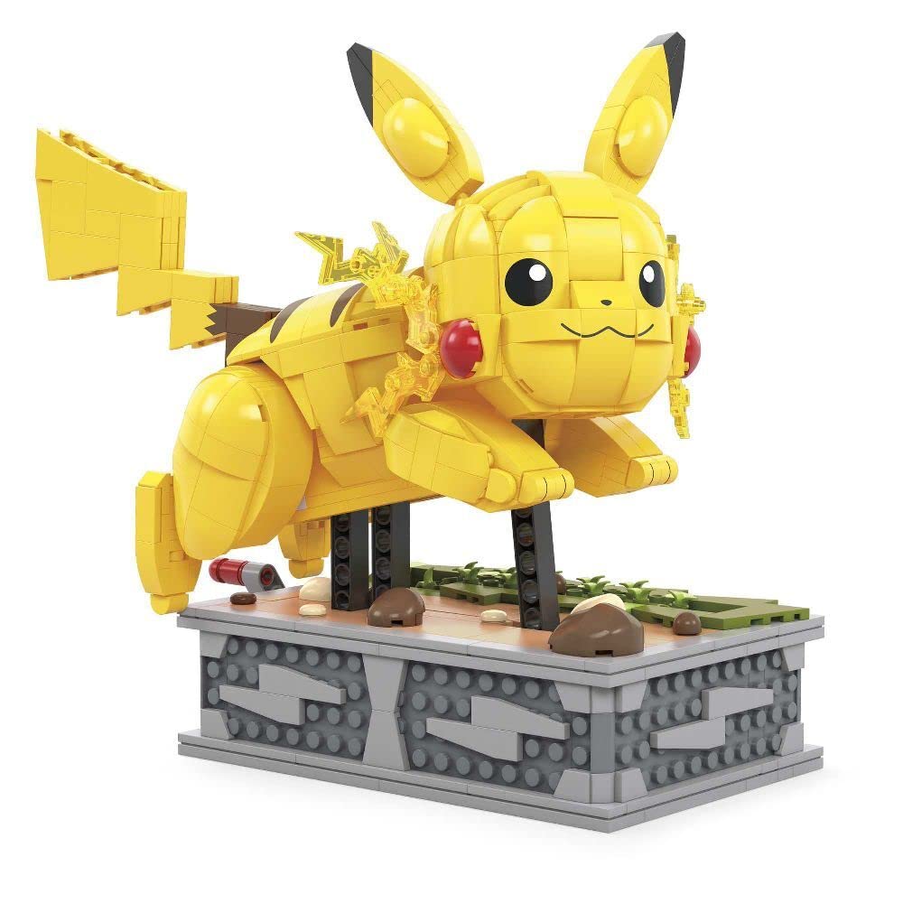 Mega Bloks Mega Pokémon Pikachu legs and tail motion.