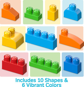 Mega Bloks blocks support fine motor skills during hands-on play.