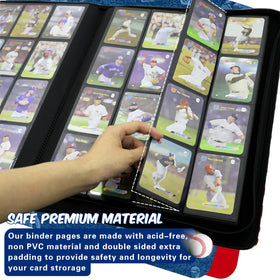 Megapuxin Baseball Card Binder non-PVC pages protect from dust and fingerprints