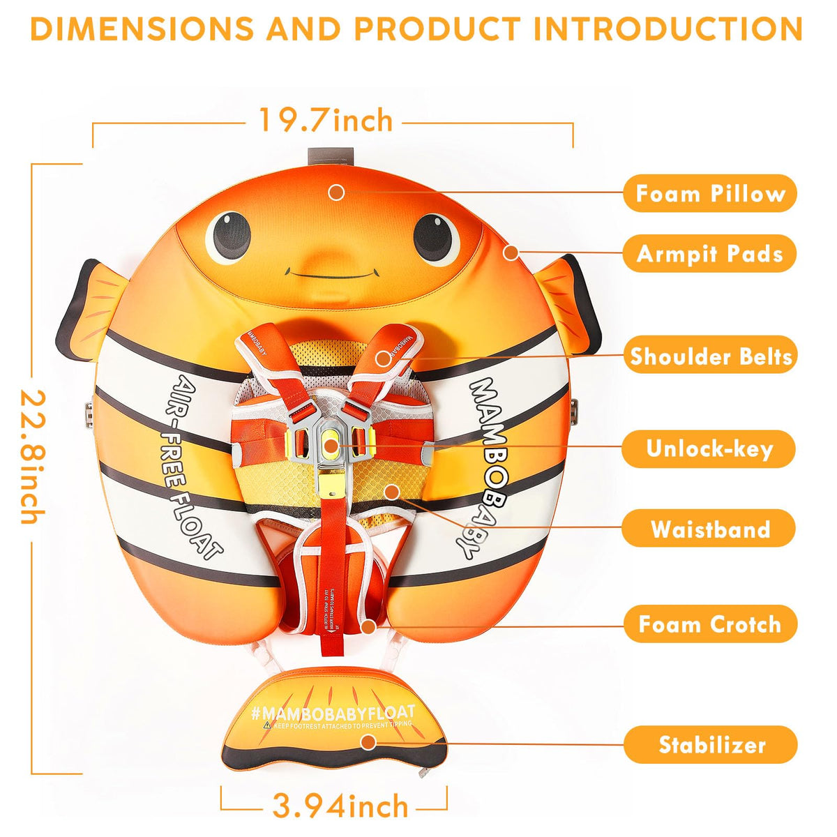 Megapuxin Mambobaby age range 3-24 months grows with child.