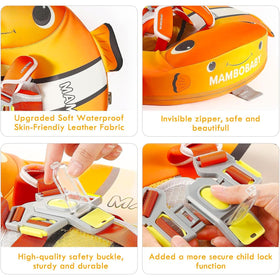 Megapuxin Mambobaby back float position shows gentle support.