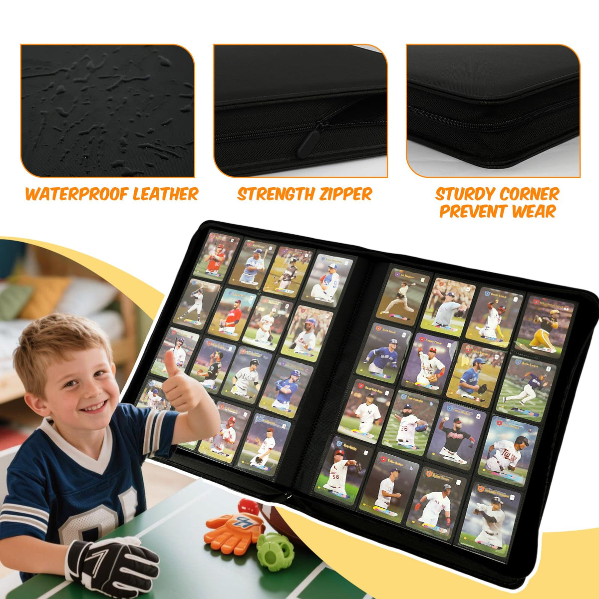 Megapuxin binder capacity up to 1024 cards across 32 double-sided pages