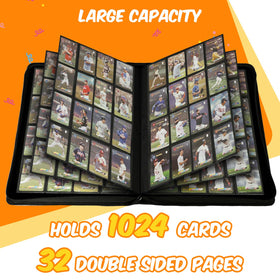 Megapuxin padded interior pages protect cards from bends and scratches