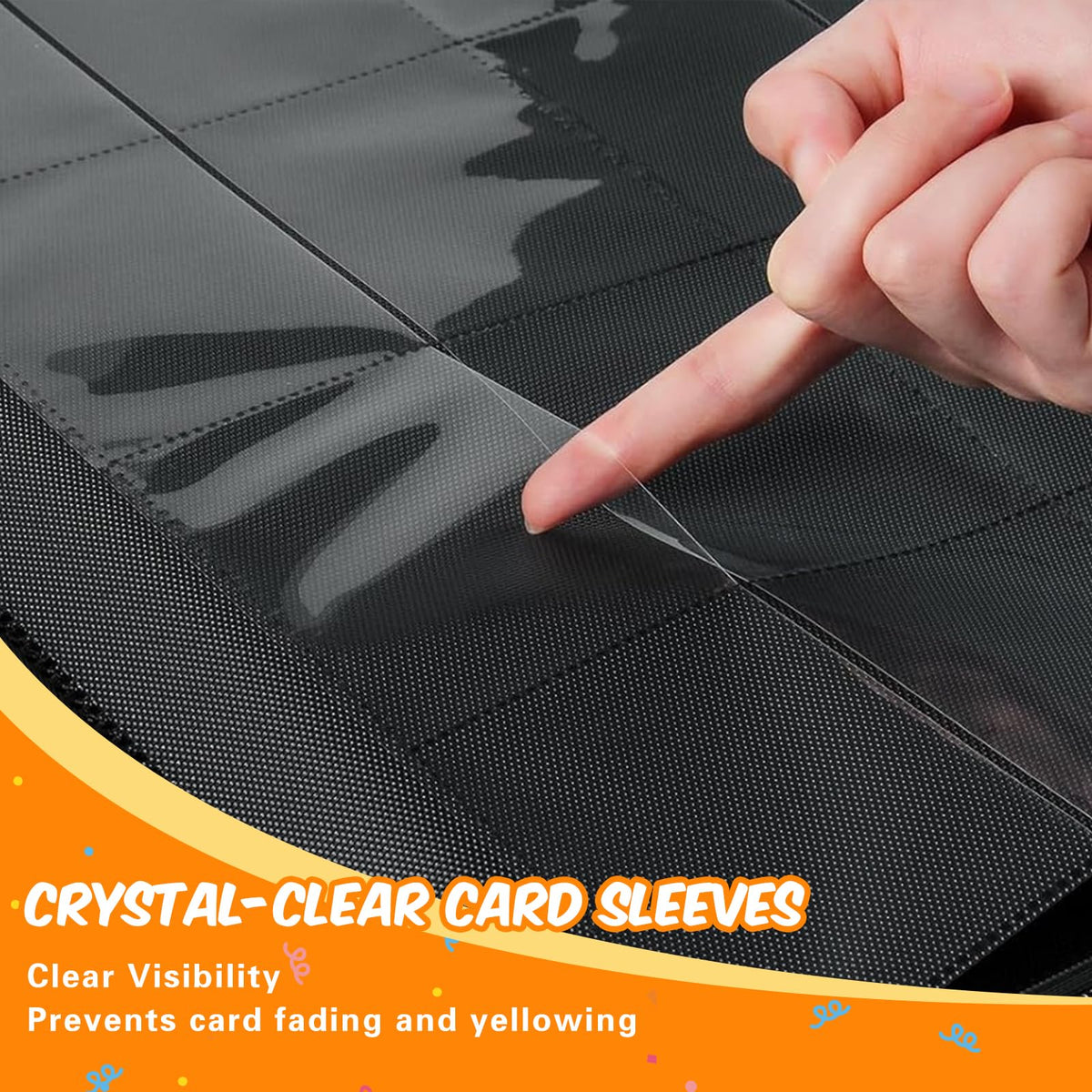 Megapuxin zipper closure keeps cards secure during transport