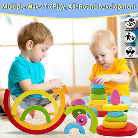 MEGRANATE colorful blocks for sensory play and early color/shapes exploration.