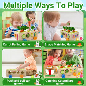 MEGRANATE carrot pieces help with shape and size sorting in early learning