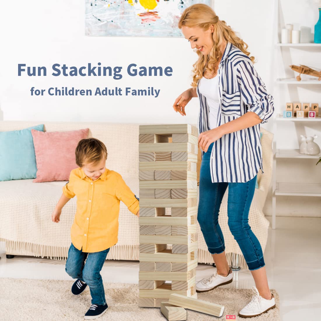 Megwoz Giant Tumble Tower indoor outdoor play for gatherings