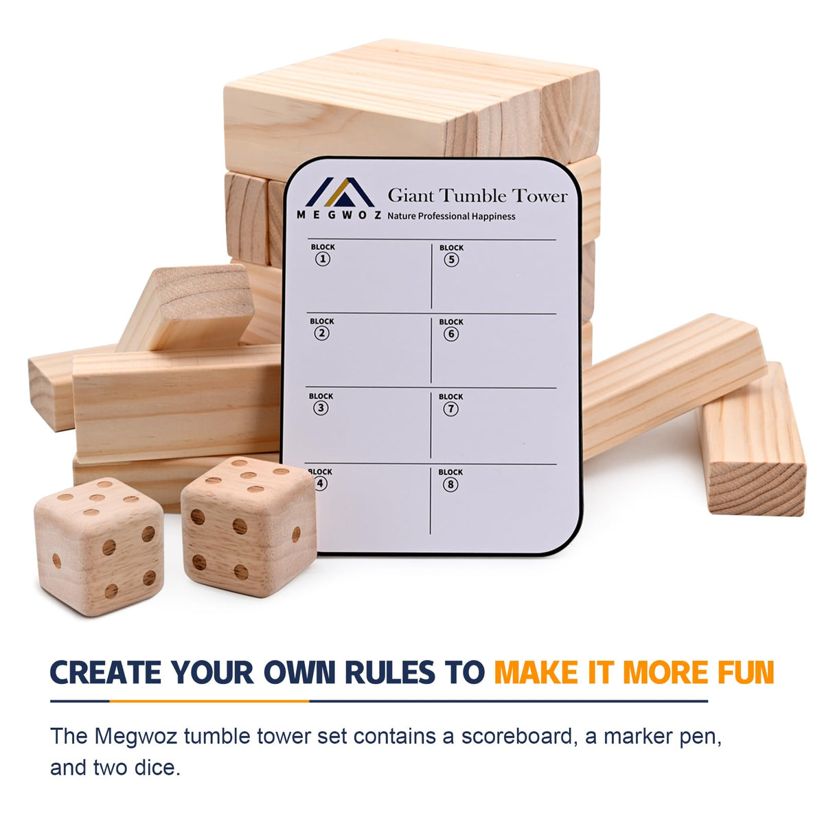 Megwoz blocks feature smooth rounded edges for kid-friendly use.