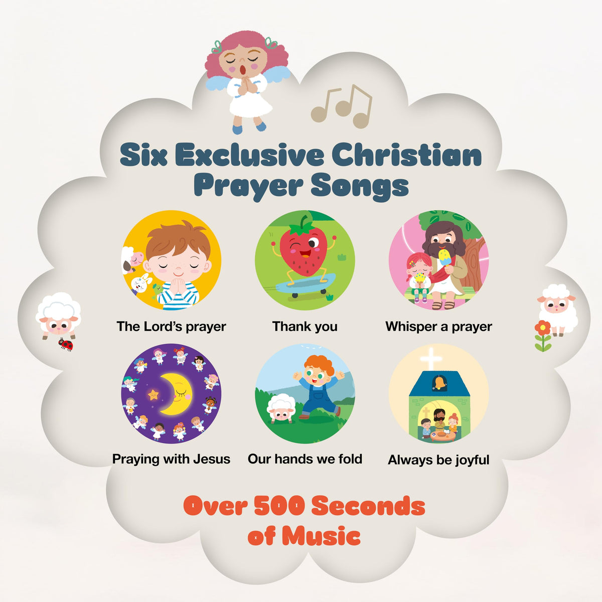 MEHMEH six original songs page spread demonstrates toddler-friendly lyrics