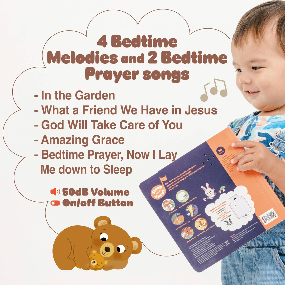 MEHMEH Sleep with Jesus hymn melodies highlighted for bedtime.