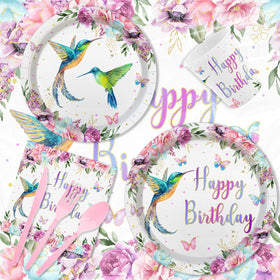 MEHOFOND hummingbird plastic cutlery included for quick, mess-free dining