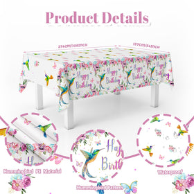 MEHOFOND hummingbird watercolor design adds festive flair to the table