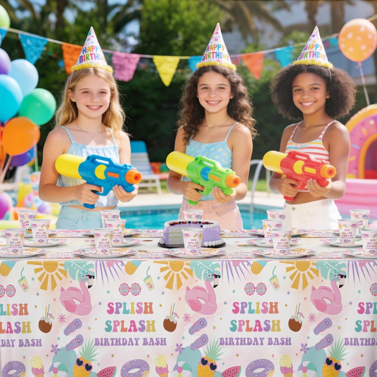 MEHOFOND Splish Splash cups for easy, mess-free drinks at sunny celebrations.