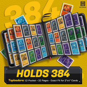 MEIYODECK Toploader 12-pocket layout for easy viewing and secure storage