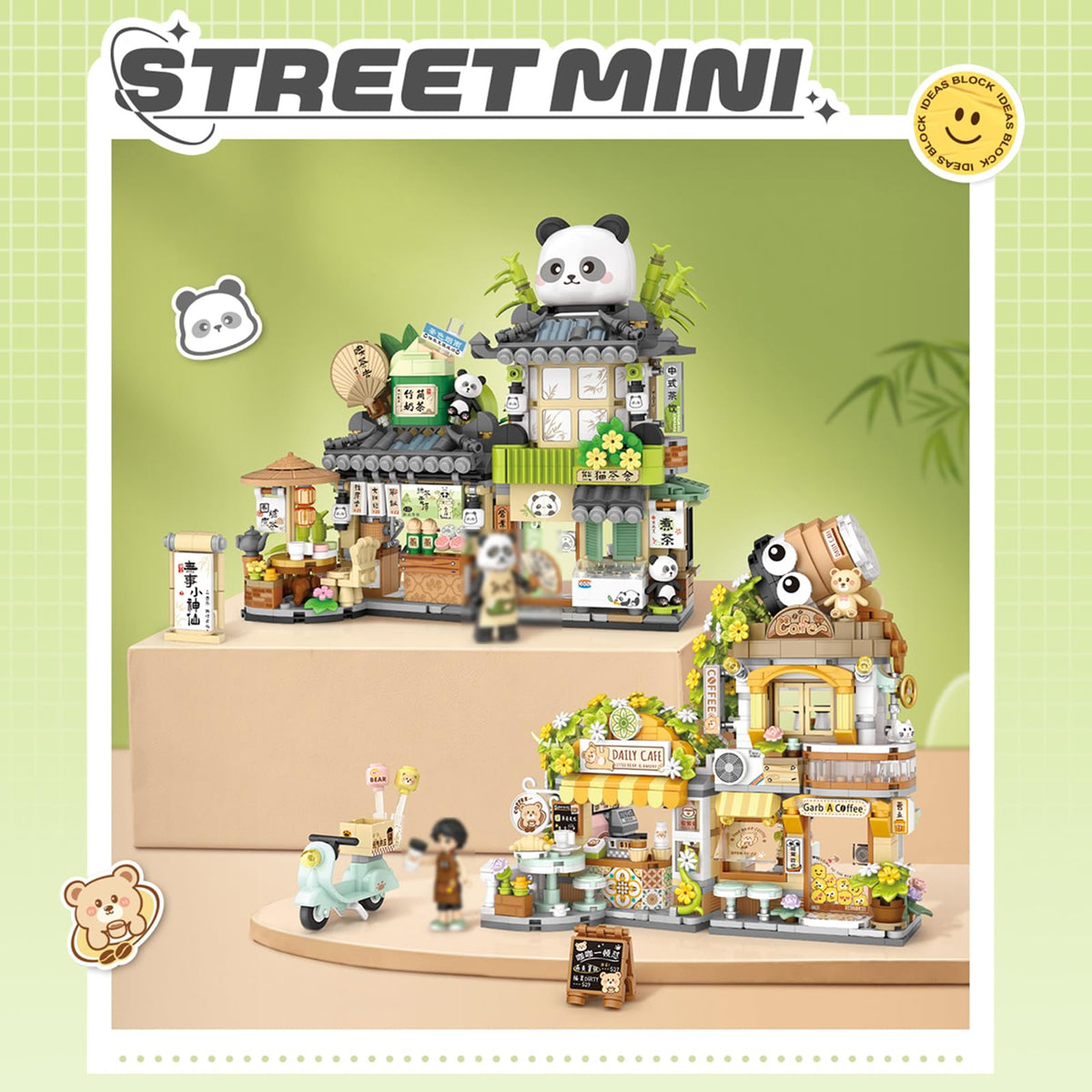 MEIEST mini bricks provide a compact desk display option.