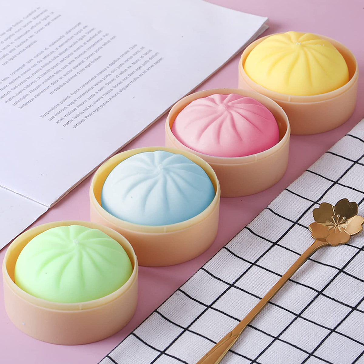 MEIEST dumpling blue stress ball for tension relief and focus
