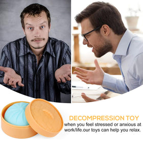 MEIEST pink dumpling stress ball adds colorful tactile fun.