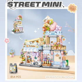 MEIEST flower shop model blocks add charming home décor to any shelf