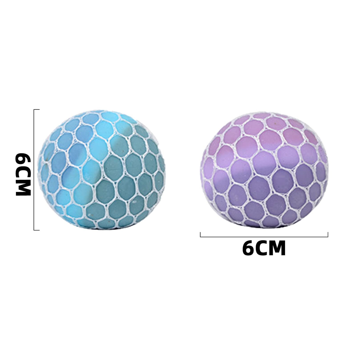 MEIEST mesh grape stress ball set four-pack for classroom or office use