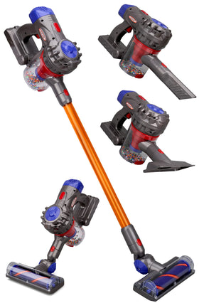 MEIJIABA toy vacuum in stick mode for toddler pretend cleaning and coordination