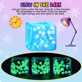 Meijoy glow in dark snowflake effect highlights sensory exploration