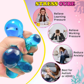 Meijoy Mochi-animal Crab Stress Cube offers satisfying squish in hand