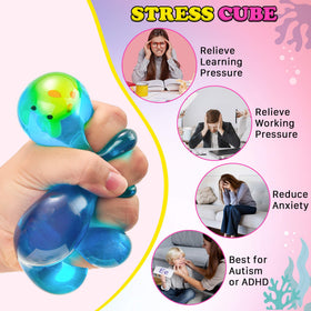 Meijoy Stress Cube on desk supports focus and calm throughout the day.