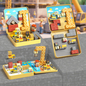 MEIQ compact storage box keeping tiles organized after lively play.