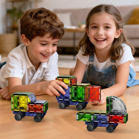 MEIQ magnetic downhill racer set accessories expand creative options