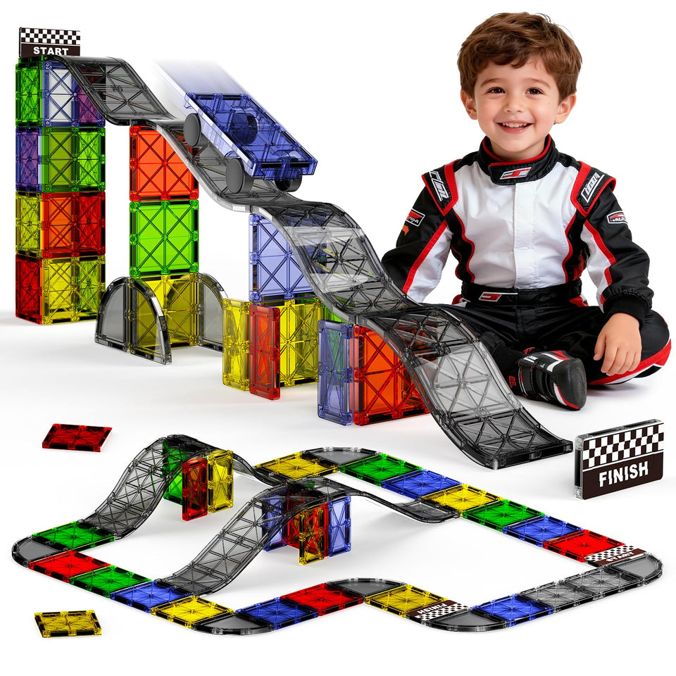 MEIQ magnetic downhill racer set car for fast, engaging play