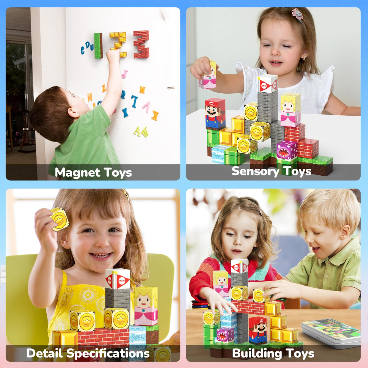 MEIQ magnetic storage tin keeps blocks organized during travel