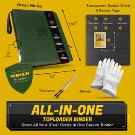 MEIYODECK binder with gloves and tweezers for careful handling.