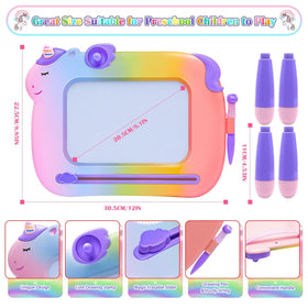 MEJCFARI doodle board is portable for travel and car trips.