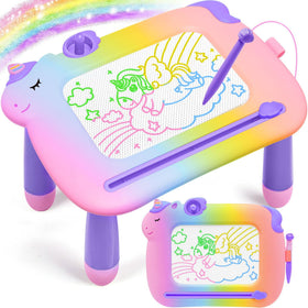 MEJCFARI unicorn magnetic drawing board for kids, engaging creative play.