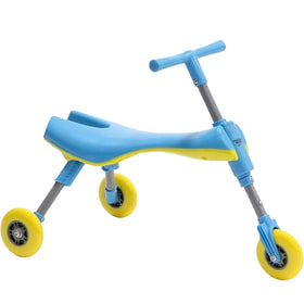 MEKBOK Fly Bike folding frame blue, ideal for easy storage and transport.