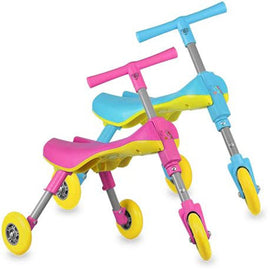 MEKBOK Fly Bike indoor blue play, supports gentle toddler glides.