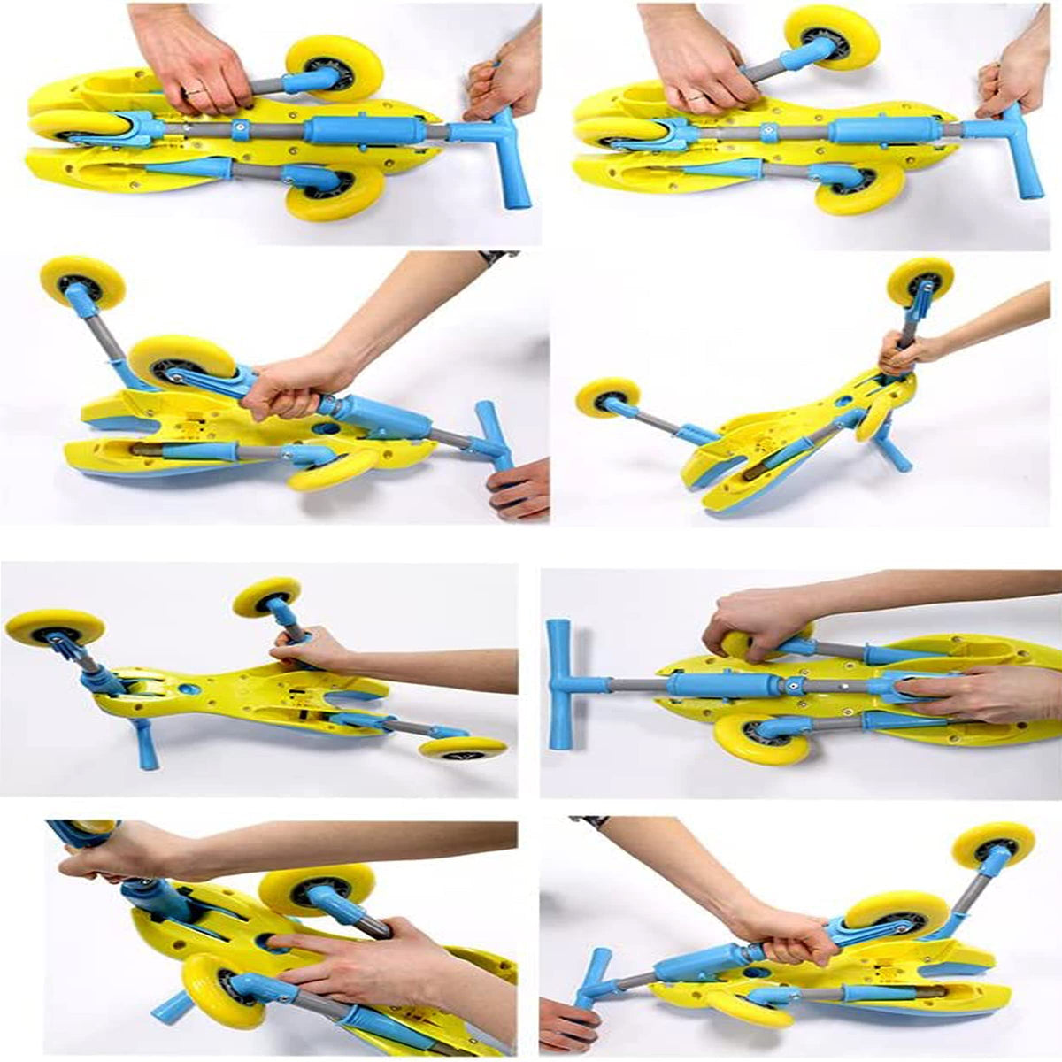 MEKBOK Fly Bike blue pedal area, encourages active leg movement.