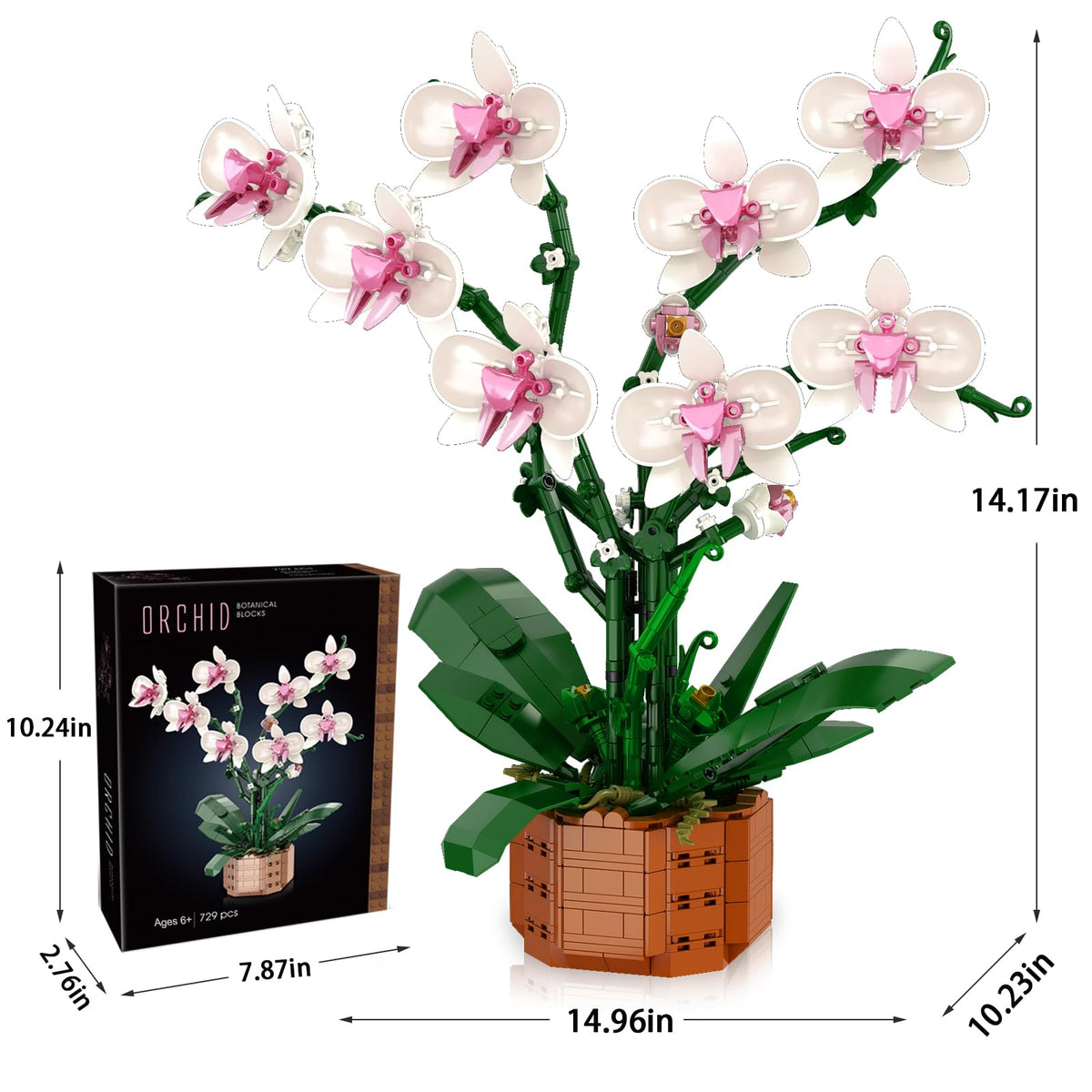 MelakiY rotating stems and petals create a dynamic display.
