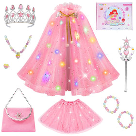 Meland glowing cape with dress creates a magical princess look for parties