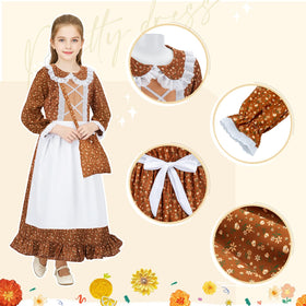 Meland bonnet accessory, completes colonial look for immersive role-play.