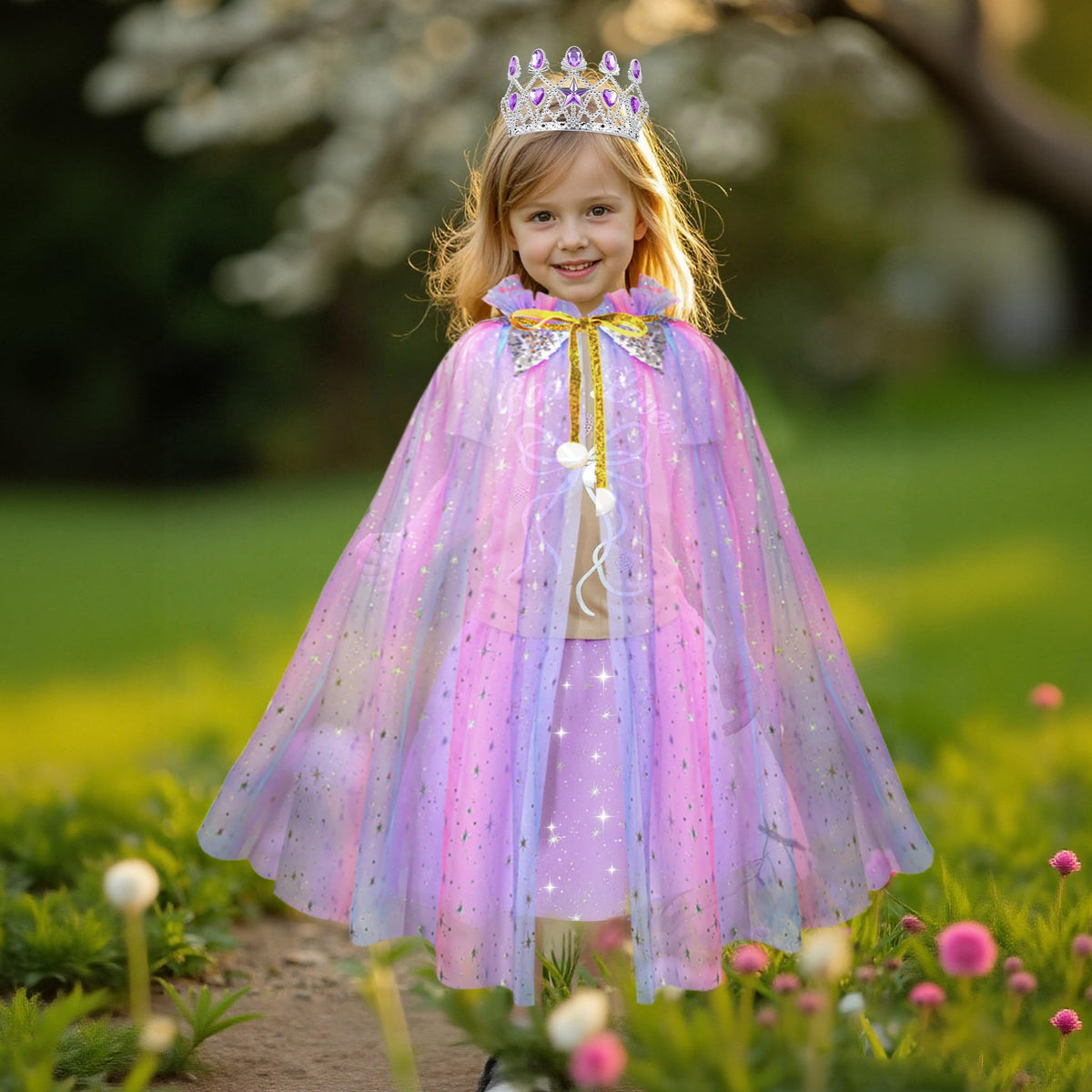 Meland rainbow capes with colorful options for varied pretend play characters