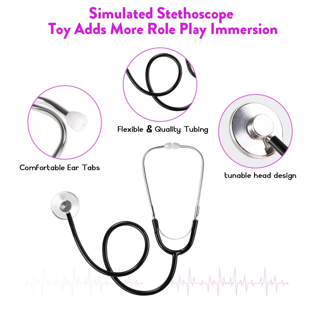 Meland surgical mask accessory adds realistic doctor look for pretend play