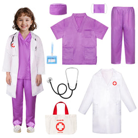 Meland doctor costume kit for kids ready for imaginative play and role-play adventures.